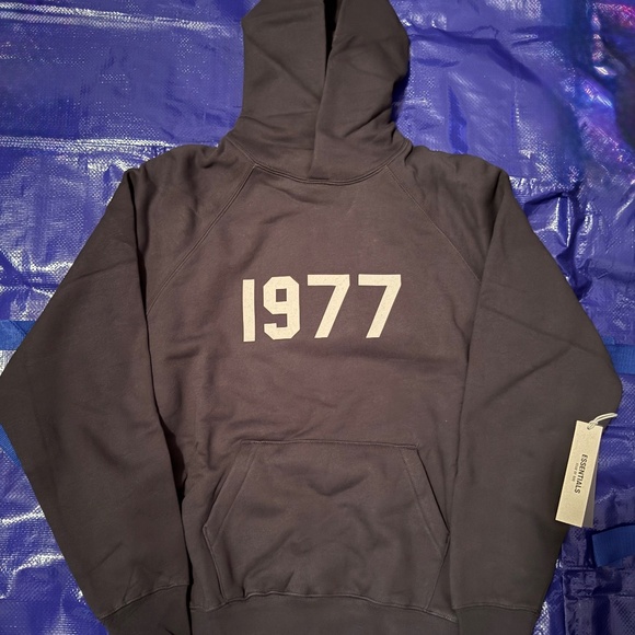 Essentials Fear Of God FOG 1977 Iron Hoodie Size XSmall - Picture 1 of 4